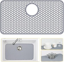 Silicone Sink Protectors Kitchen Sink W/ Rear Drain 26"x 14" Kitchen Protector