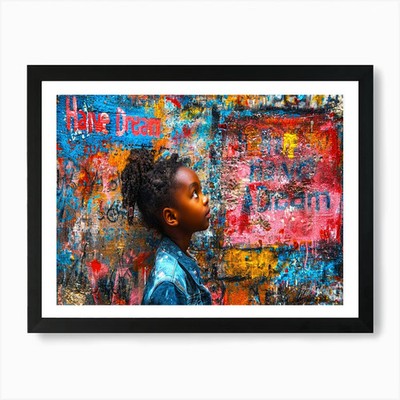 Dare To Dream - Dreaming Up Art Pri Framed Wall Art Poster Canvas Print Picture