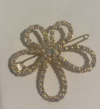 Bling Flower Rhinestone Barrette