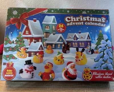 Christmas Advent Calendar Duckies 24-Day Countdown Rubber Ducks Jeep Ducks