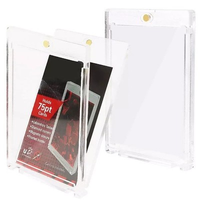 LOT Magnetic Trading Sports Card Holders 75PT Hard Card Sleeves UV  Protection US