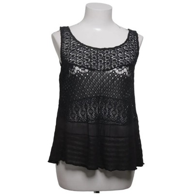 Tandem, Tank­top, Größe: 36, Schwarz, Schlangenhaut, Spitze, Damen #8Uw