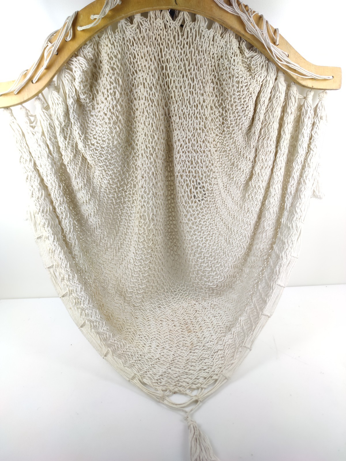 SEDIA AMACA SOSPESA VINTAGE MACRAME POLTRONA PENSILE ALTALENA BOHO CON KIT