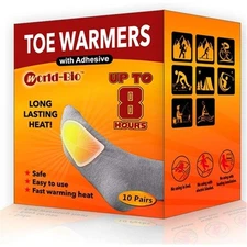 Toe Warmer Adhesive 10 Pairs Long Lasting Natural Odorless Air Activated Warmers
