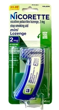 Nicorette Mini Lozenge Mint 2MG (20CT) Stop Smoking Aid Reduces Symptoms Trvl Sz