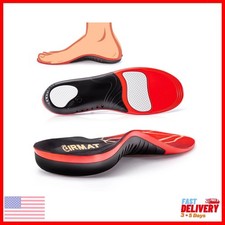 Fasciitis High Arch Support Insoles for Men Women Work Boot Shoe Inserts