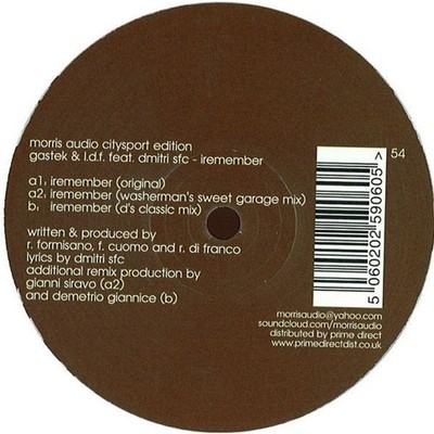 Gastek & Lello Di Franco Feat. Dmitri Sfc - I (Vinyl 12'' - 2012 - CH - Original)