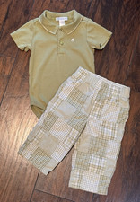 Janie and Jack 2-Piece Outfit, Shirt 12-18 Months, Pants 6-12 Months Spring