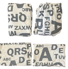 Restoration Hardware Baby And Child Twin Sheet Set Alphabet Letters Cotton Knit