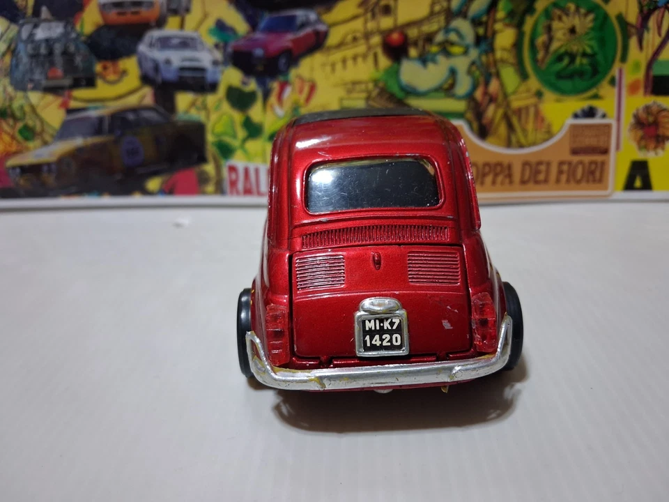 Politoys 1:25, Serie M: N°599 "FIAT 500L".  Fiat Abarth 595. Ottimo Stato! - Immagine 3 di 4