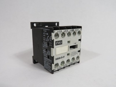 IMO MB09-S-01=24 Mini Contactor 24VDC 3-Pole 1NC USED