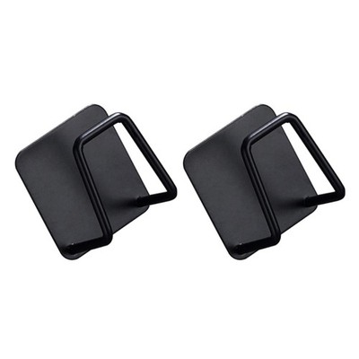 2Pcs Sturdy Stainless Steel Sponge Holder Metal Hook for Kitchen Organization