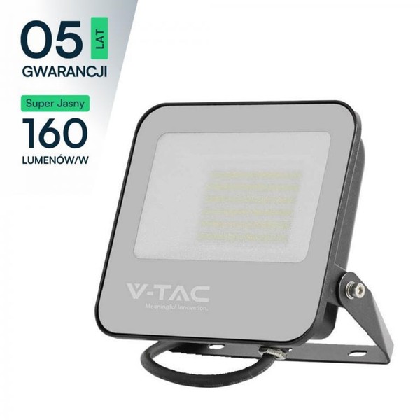 Projektor Led 50W 8000Lm 4000K Dioda 160LM/W IP65 Czarny 5 Lat Gwarancji 23694-image