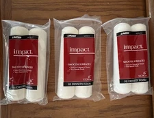 Linzer MR200-2 High Density Foam Roller Cover 6" 2 Pack-- Set of 3 New