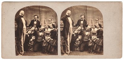 James Elliott Zusammengesetzte Ansichten Familie um 1860 London UK Stereo Foto