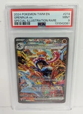 2024 Pokemon TWM En-Twilight Masquerade Greninja EX 214/167 PSA 9 MINT