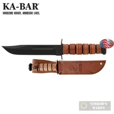 KA-BAR Full-Size USMC Fighting/Utility KNIFE 7" + SHEATH 1217 FAST SHIP