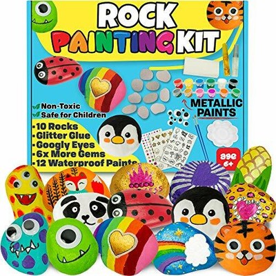 JOYEZA Rock Painting Art Kit for Kids Arts and Crafts for ...