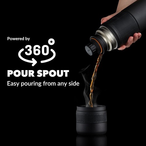 Durable Vacuum Insulated Travel Flask - Keep Drinks Hot for 35H & Cold for 60H - Picture 6 of 12