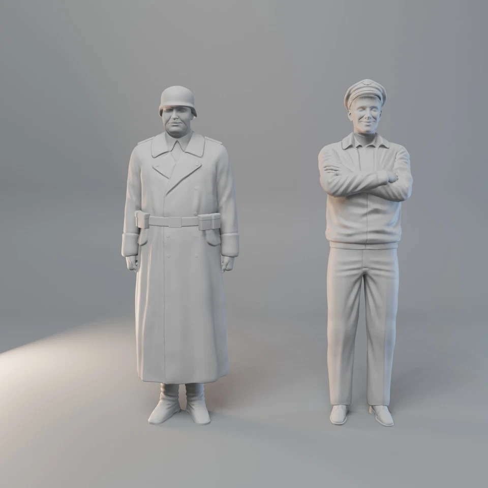 Hogan's Heroes 5 peças conjunto impresso em 3D 1:24 - Klink Schultz Hogan Lebeau Newkirk - Imagem 3 de 3