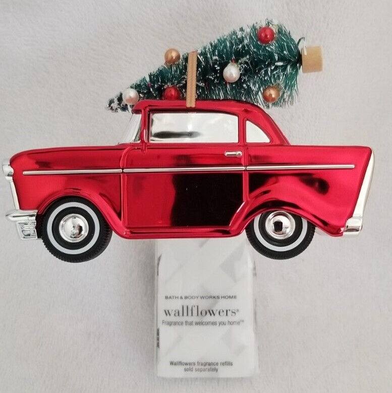 Bath Body Works Mid-Century Car Tree Holiday Wallflower Plug Diffuser-image
