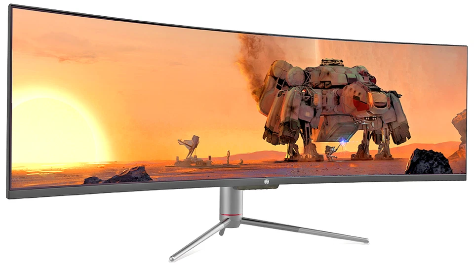 QSM 49" Curved DFHD 32:9 Ultrawide 144Hz 6ms Gaming/Office Monitor (3840 × 1080) - image 3 of 4