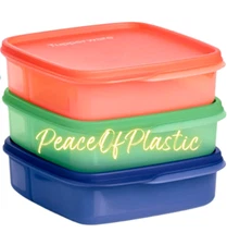 Tupperware ECO Lunch-It Divided Containers – Set of 3 Bento Boxes – Meal Prep-