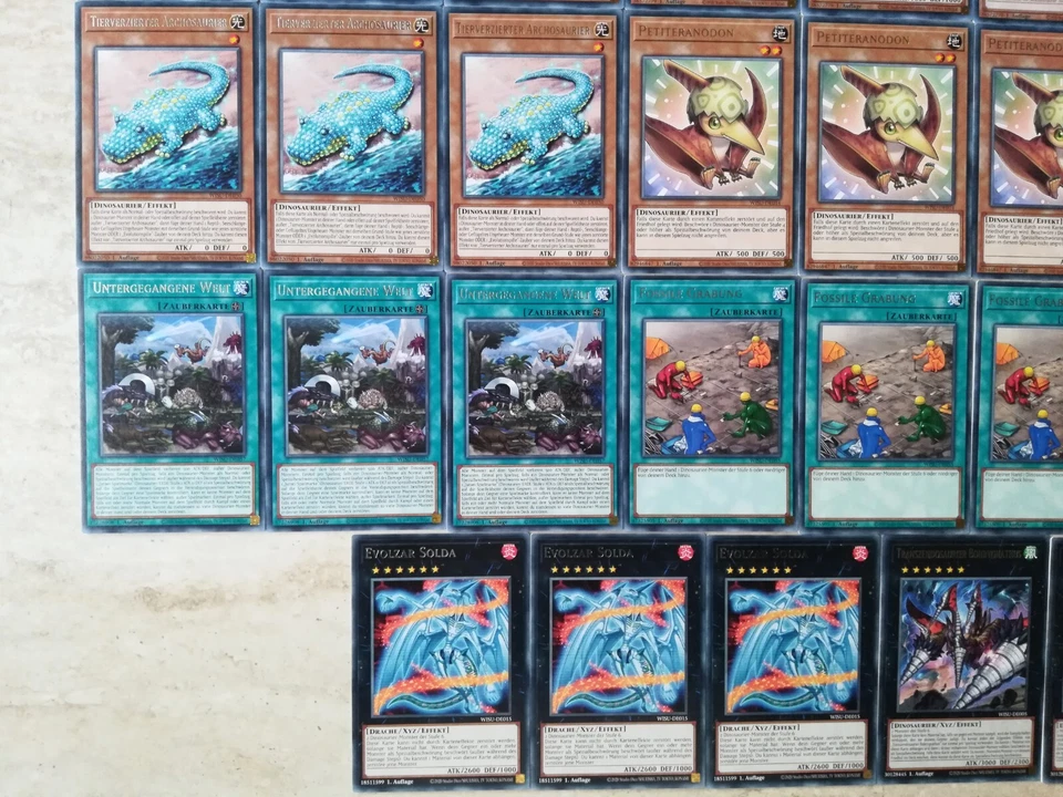 Dinosaurier Ultimativleiter-Tyranno Riesen-Rex 42 Rare Karten Yugioh deutsch - Bild 4 von 4