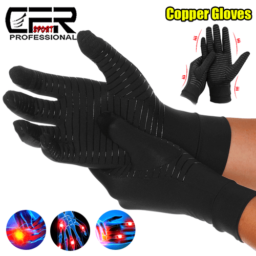 Copper Compression Gloves Arthritis Gloves Hand Support Carpal Tunnel Raynauds - Picture 12 of 14