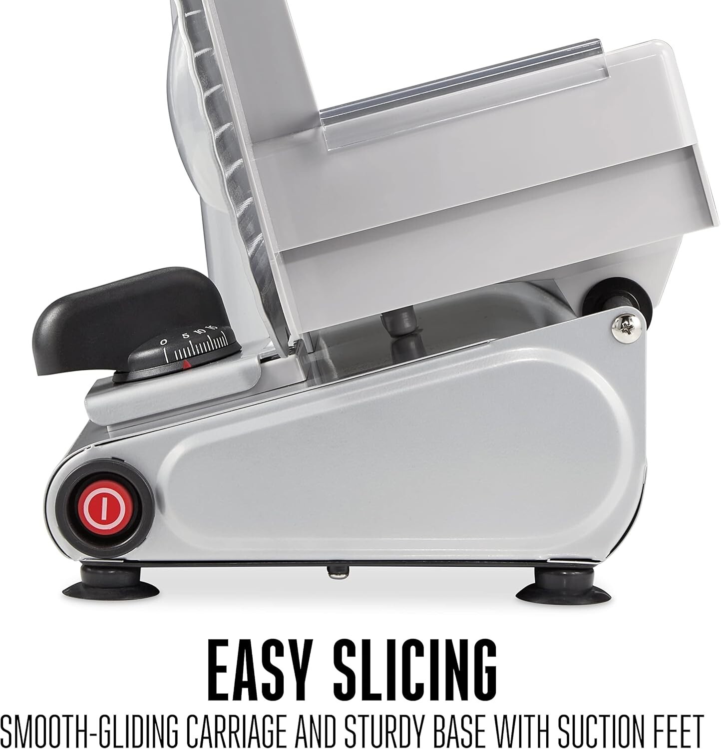 Effortless Food Slicing Machine - 7.5" Blade for Precision Thickness Control