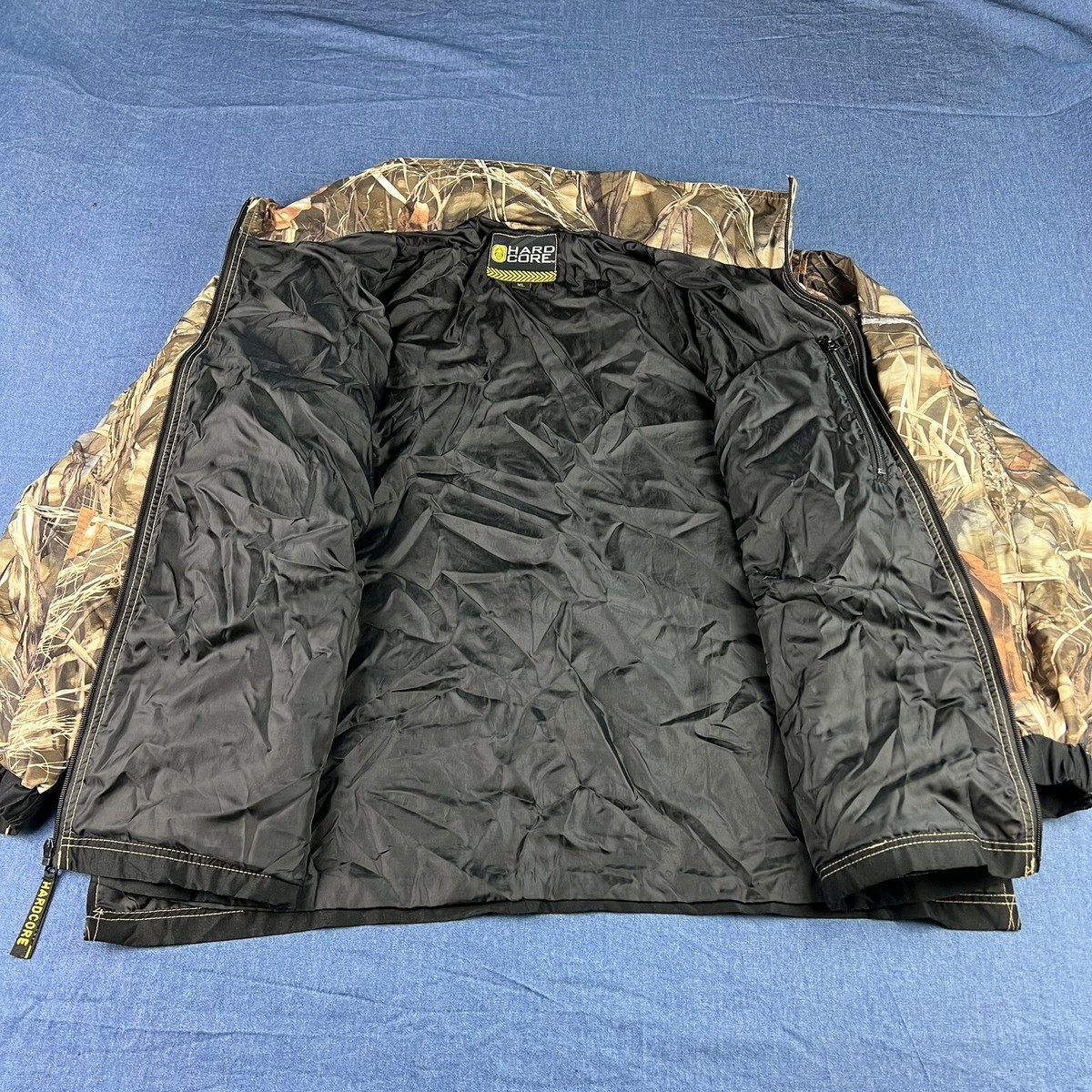 HARD CORE DUCK HUNTING RAIN JACKET ADVANTAGE MAX-4 HD CAMO HOODED