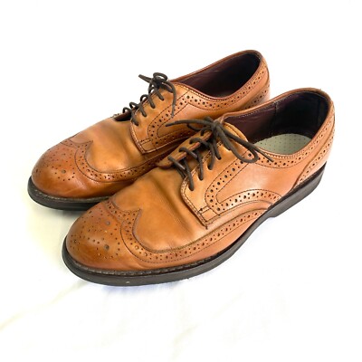 Allen Edmonds Mens 7.5 D Road Warriors Wingtip Oxford Dress Shoes