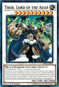 Thor, Lord of the Aesir - LEHD-ENB30 - Common - 1st Edition x3 - Near Mint