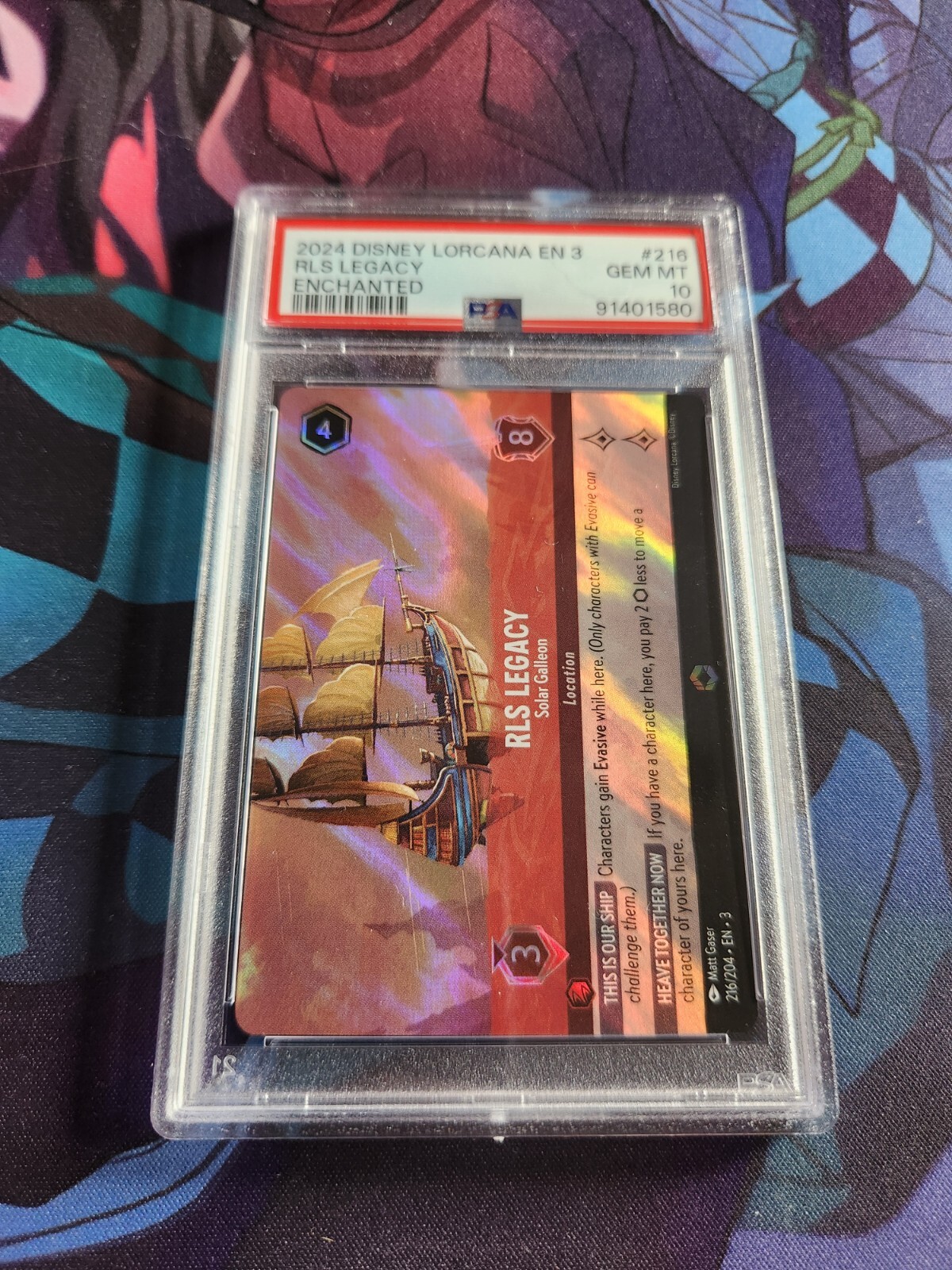 Disney Lorcana 2024 Inklands #216 "RLS Legacy - Enchanted" - PSA 10 - GEM MINT