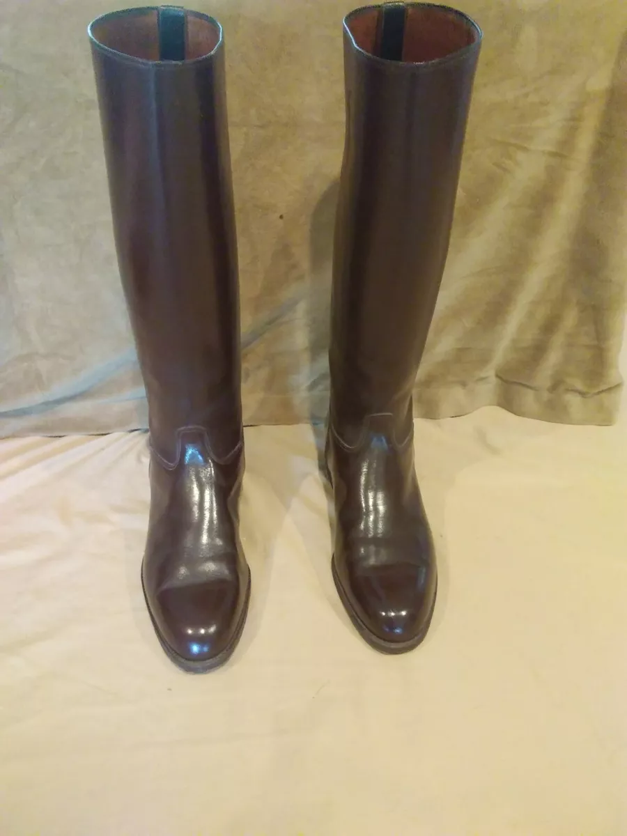 Mens leather deals horse riding boots
