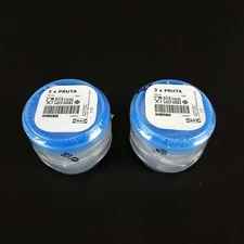 6 Count Ikea PRUTA Food Containers Transparent & Blue  2oz Each New