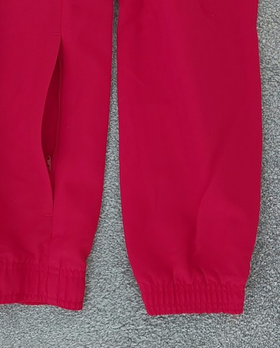 Adidas Tracksuit Jacket Top Mens Small Red Full Zip Loose Fit Mesh Lined Pockets - Picture 9 of 15