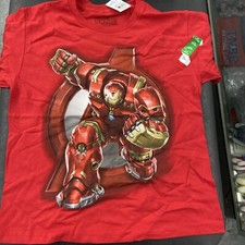 NWT Marvel Iron Man Youth Red T Shirt Large 10/12