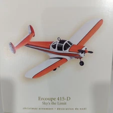 Hallmark Keepsake Ornament 2008 Ercoupe 415-D Sky's the Limit Plane Series NIB 
