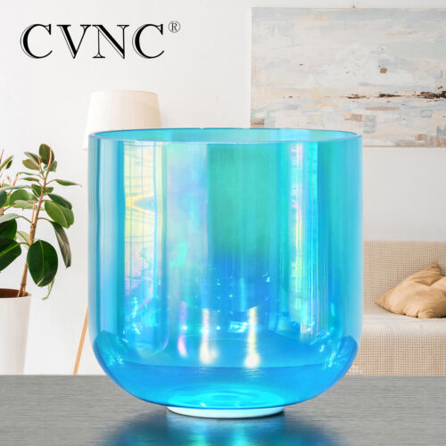 CVNC 6 Inch Chakra Alchemy Color Cosmic Clear Crystal Sing Bowl Sound Heal Reiki - Picture 17 of 24