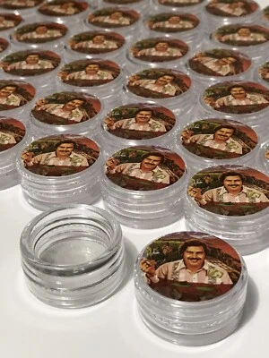 Lot 50 Pots 1G à 5G Graines Capsule Stockage Pablo Escobar Boîte Plastic