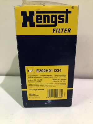 Hengst E 202 H 01 D34 Oil Filters for 540 5 Series 750 740 850 840 530 E53 X5 Z8