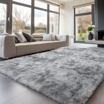 Large Soft Plush Shag Rug   Non-Slip Area Carpet for Living Room & Bedroom