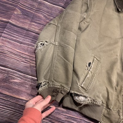 commando onstabiel streng Distressed Carhartt Bankston Jacket Khaki Quilted Flannel Lined Duck 101228 XL | eBay commando onstabiel streng Distressed Carhartt Bankston Jacket Khaki Quilted Flannel Lined Duck 101228 XL | eBay