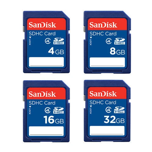 SanDisk 8GB 16GB 32GB SD SDHC Flash Memory Card Camera Standard Class 4 UK - Image 1 of 1