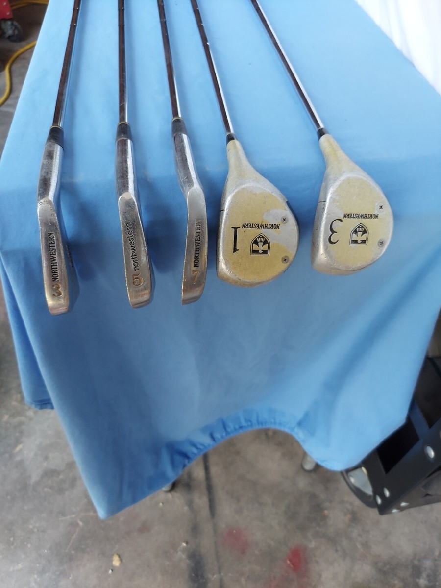 Vintage Northwestern Tom Shaw Beginners Set 3,5,7 Iron 1,3