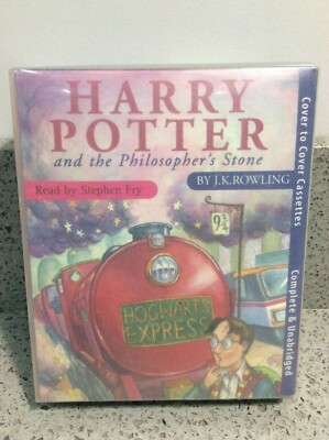 Harry Potter & The Philosopher's Stone 6 CASSETTE AUDIO BOOK read by Stephen Fry