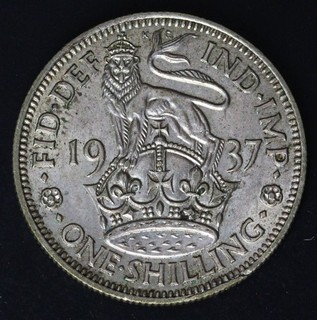 GREAT BRITAIN 1 Shilling 1937 Silver 0.500 George VI. aUNC 3931