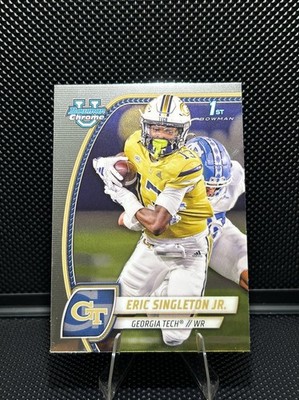 Eric Singleton Jr. 2024 Bowman Chrome University 1st RC # 71