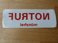 Aufkleber 70er Telefonzelle „ NOTRUF münzfrei “ Post Telekom Münzfernsprecher